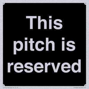 This pitch is reserved
